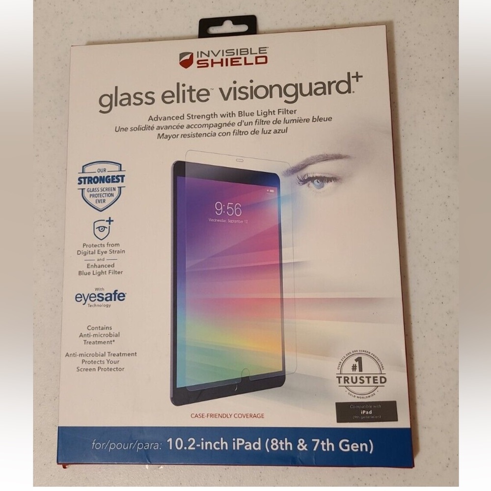 ZAGG InvisibleShield Glass Elite VisionGuard+ Blue Light Filter Protector-10.2”